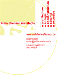 Yvain Stiennon, Architecte à Namur